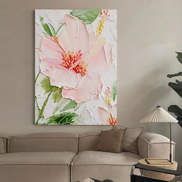 Artworks in 150 Subjects Painting - Spring Floral by Palette Knife flower wall decor texture